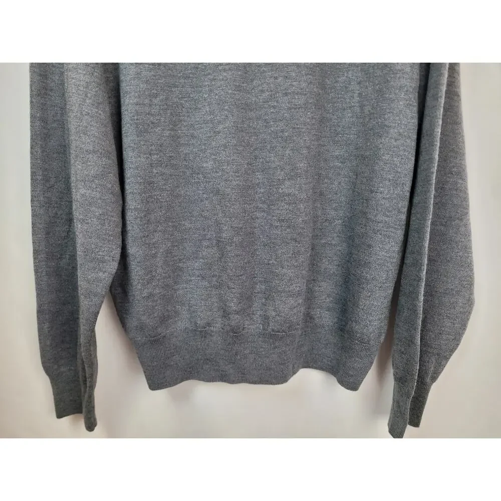 Peter Millar Men's Merino Wool V-Neck Long Sleeve Sweater Gary Size XL